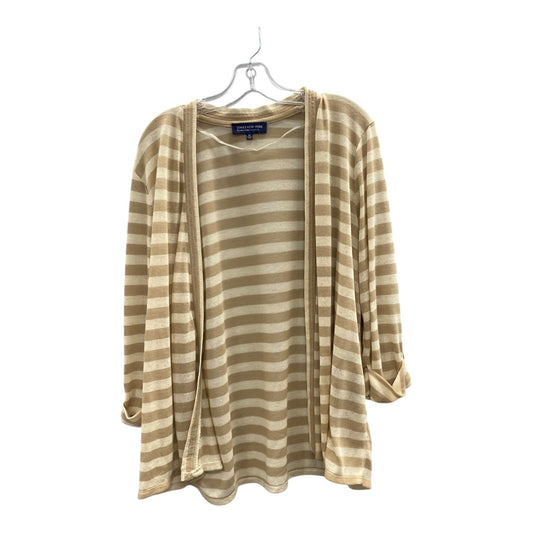 Cardigan By Jones New York In Tan, Size:2X