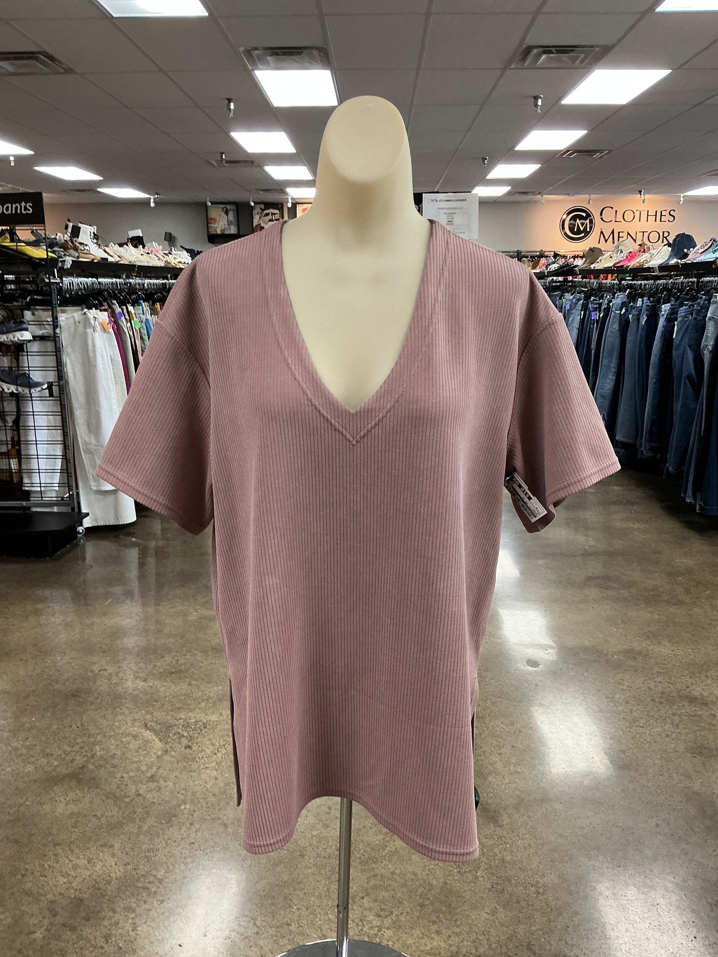 Athletic Top Ss By Lululemon In Brown, Size:6
