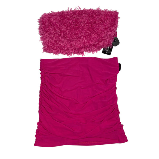 Skirt Set 2Pc By Shein In Pink, Size:1X