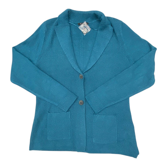 Sweater Cardigan By Cmc In Teal, Size:S