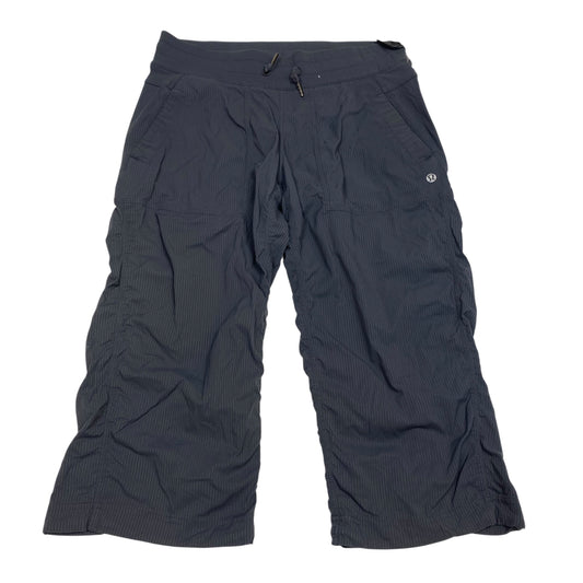 Athletic Leggings Capris Designer By Lululemon In Grey, Size:S