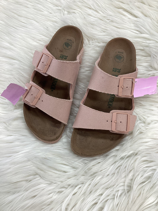 Sandals Flats By Birkenstock In Pink, Size:8.5
