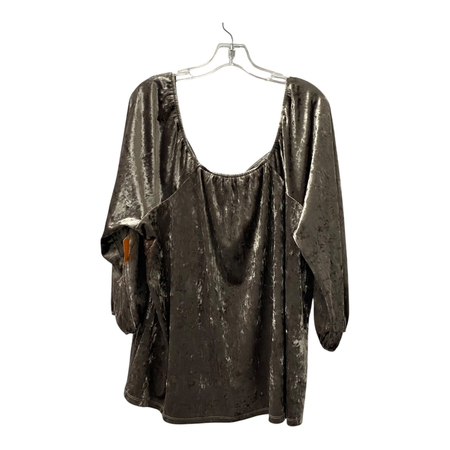 Top Ls By Lane Bryant In Grey, Size:3X