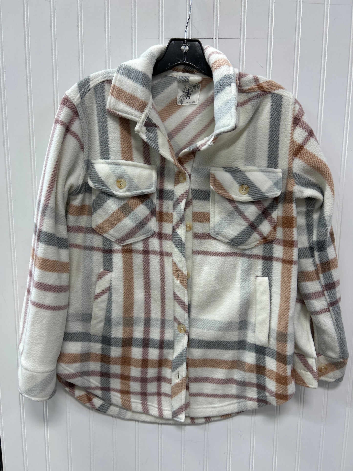 Jacket Fleece By Altard State In White, Size:Xs