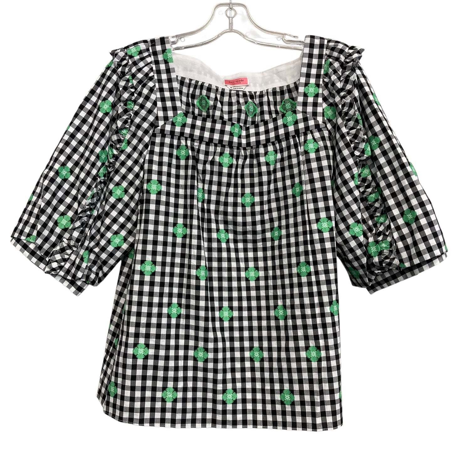 Top 3/4 Sleeve Designer By Kate Spade In Multi, Size:M