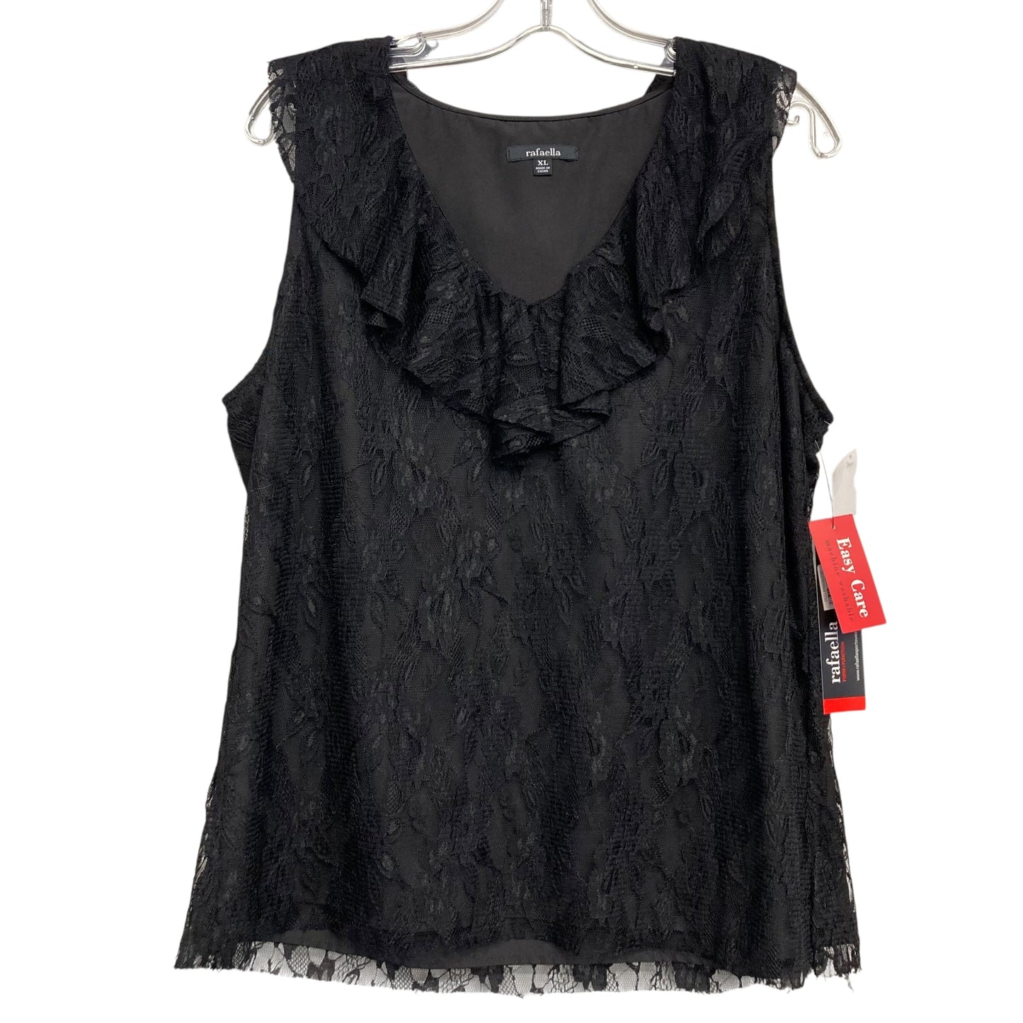 Top Ss By Rafaella In Black, Size:Xl