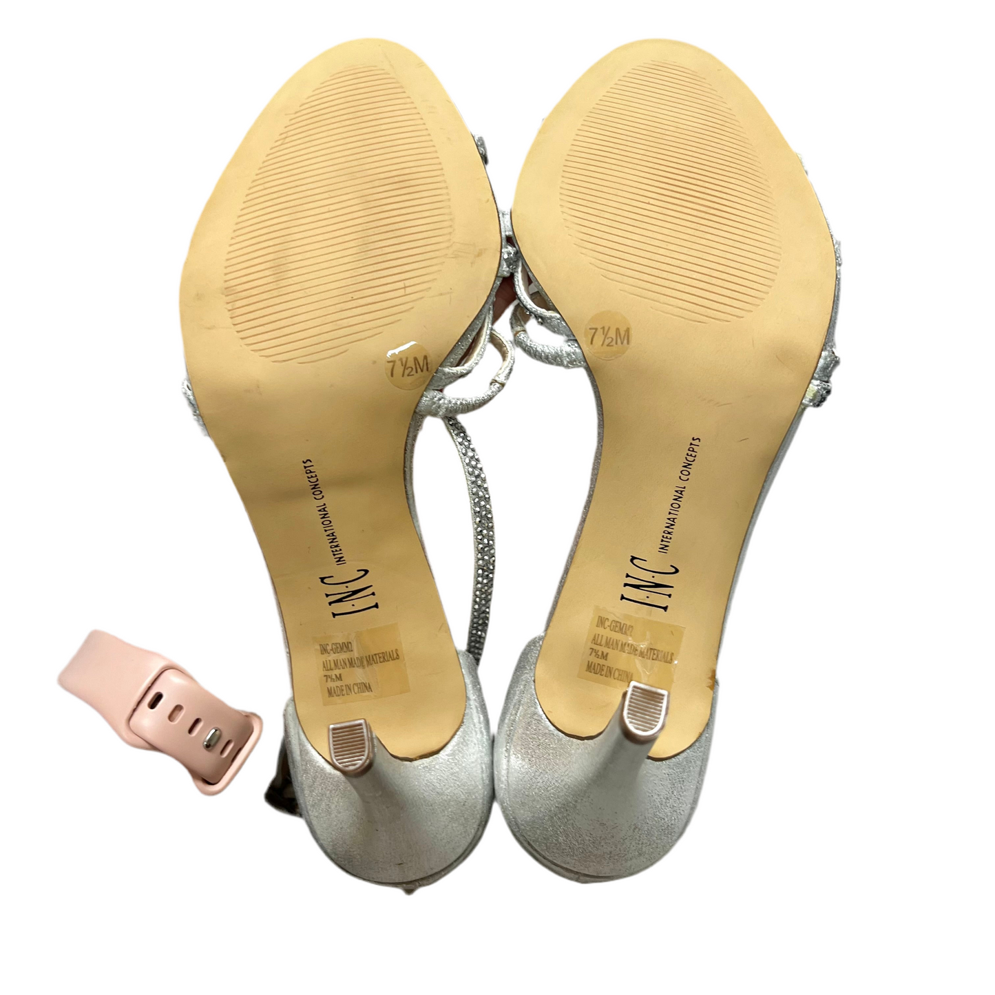 Shoes Heels Stiletto By Inc In Silver, Size: 7.5