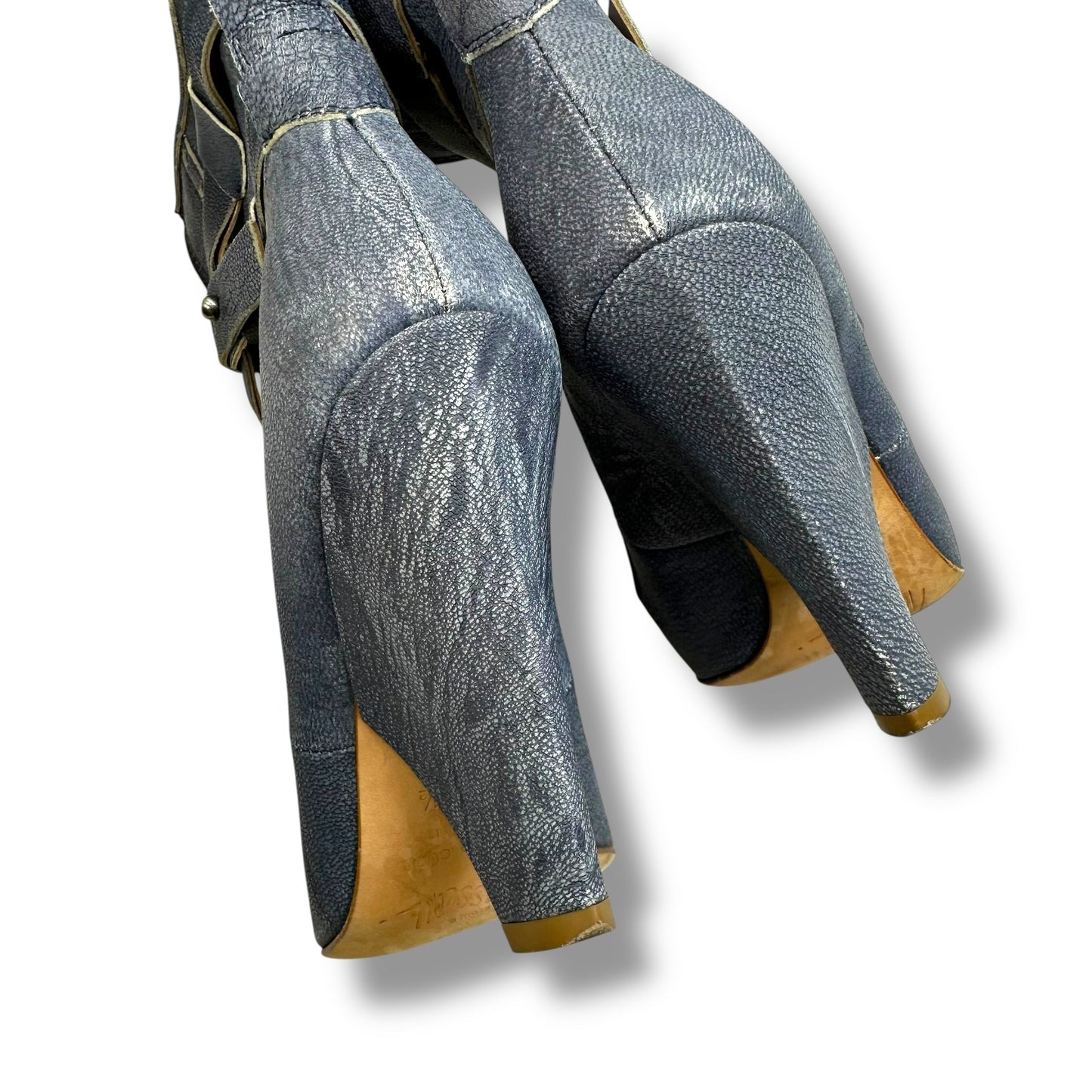 Shoes Heels Block By Jerome C. Rousseau In Blue, Size: 5.5