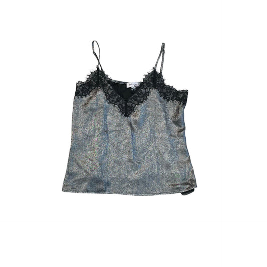 Top Sleeveless By Evereve In Silver, Size:M