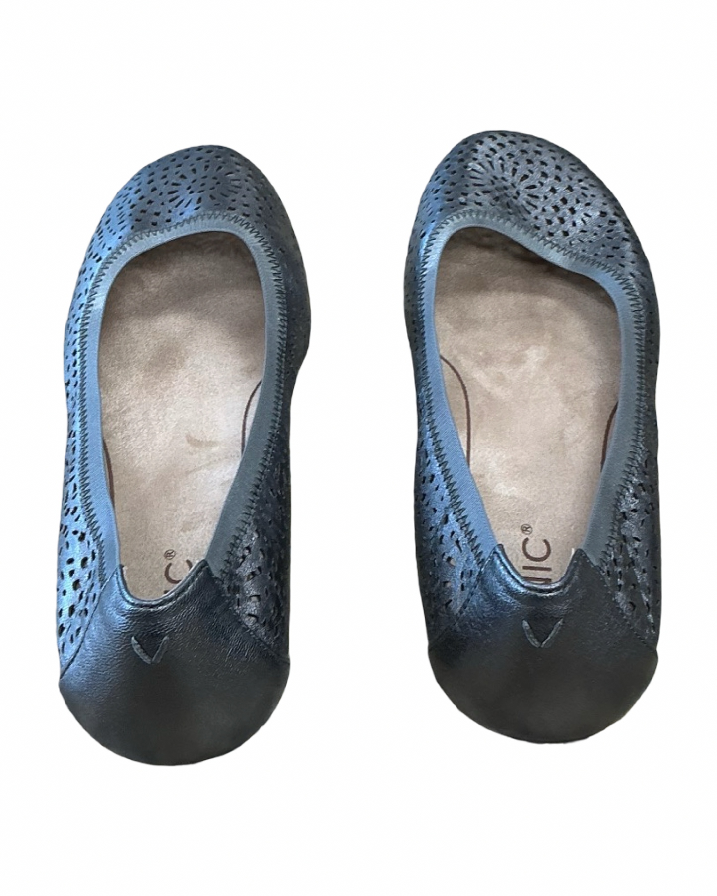 Shoes Flats By Vionic In Silver, Size:8.5