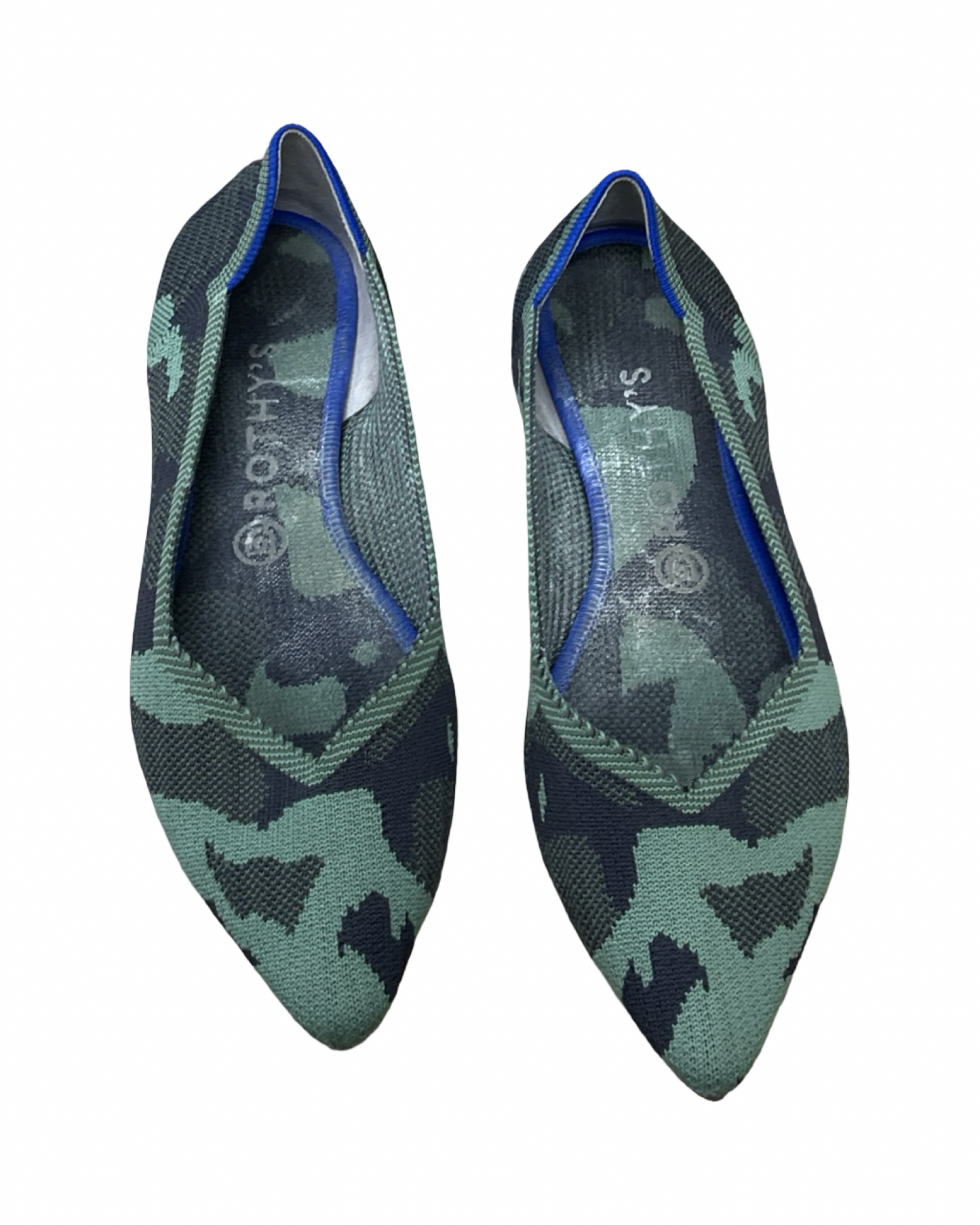 Shoes Flats By Rothys In Camouflage Print, Size:9.5