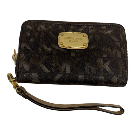 Wristlet Designer By Michael Kors In Brown, Size:Medium