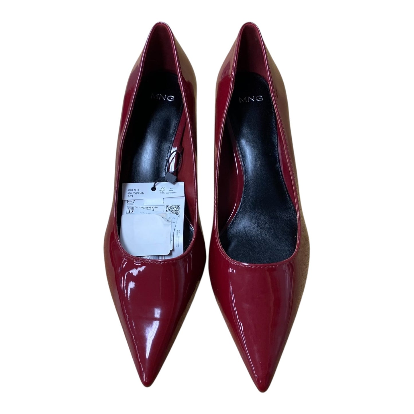 Shoes Heels Kitten By Mng In Red, Size:6.5