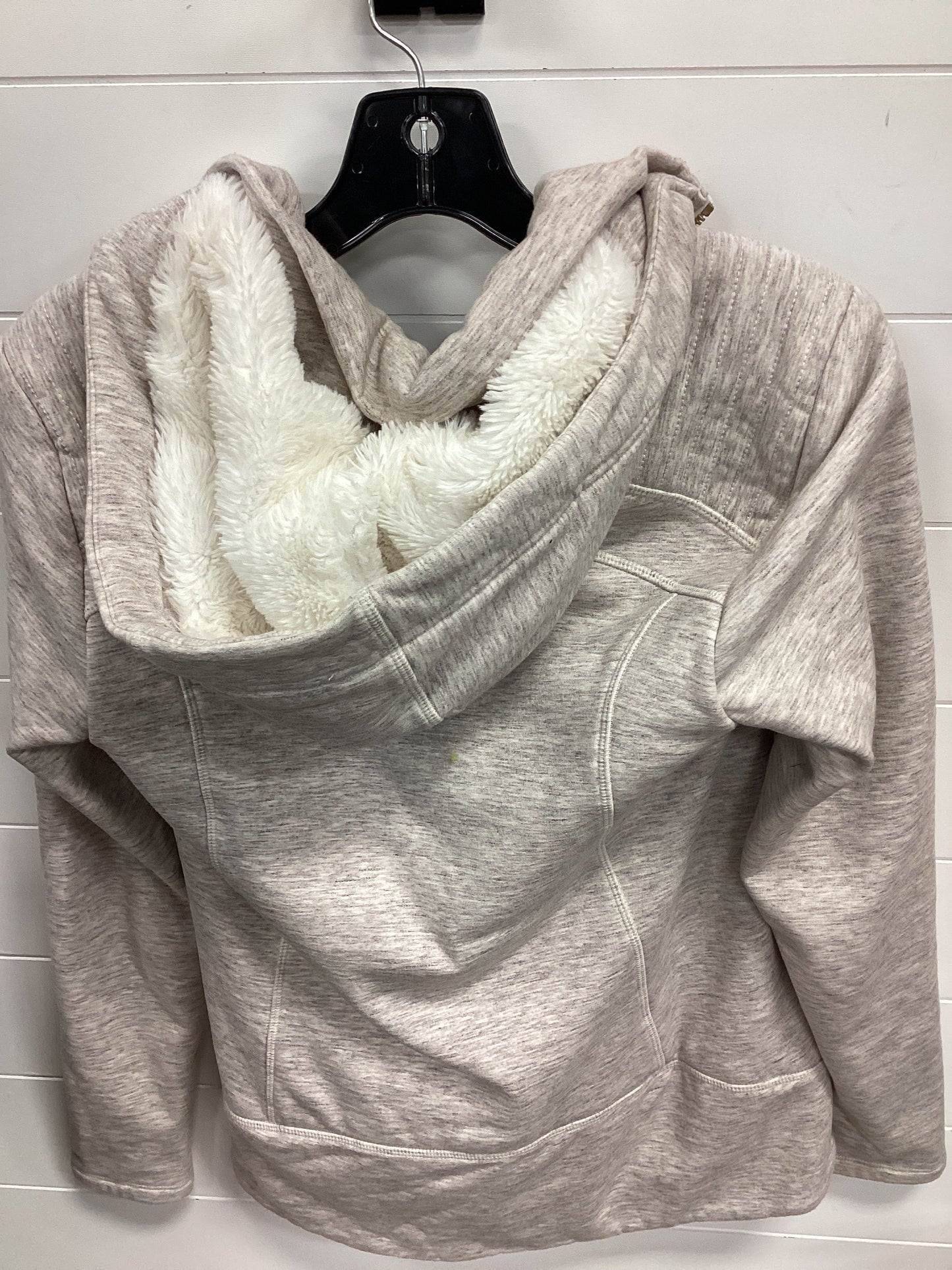 Athletic Jacket By Athleta In Cream, Size:M