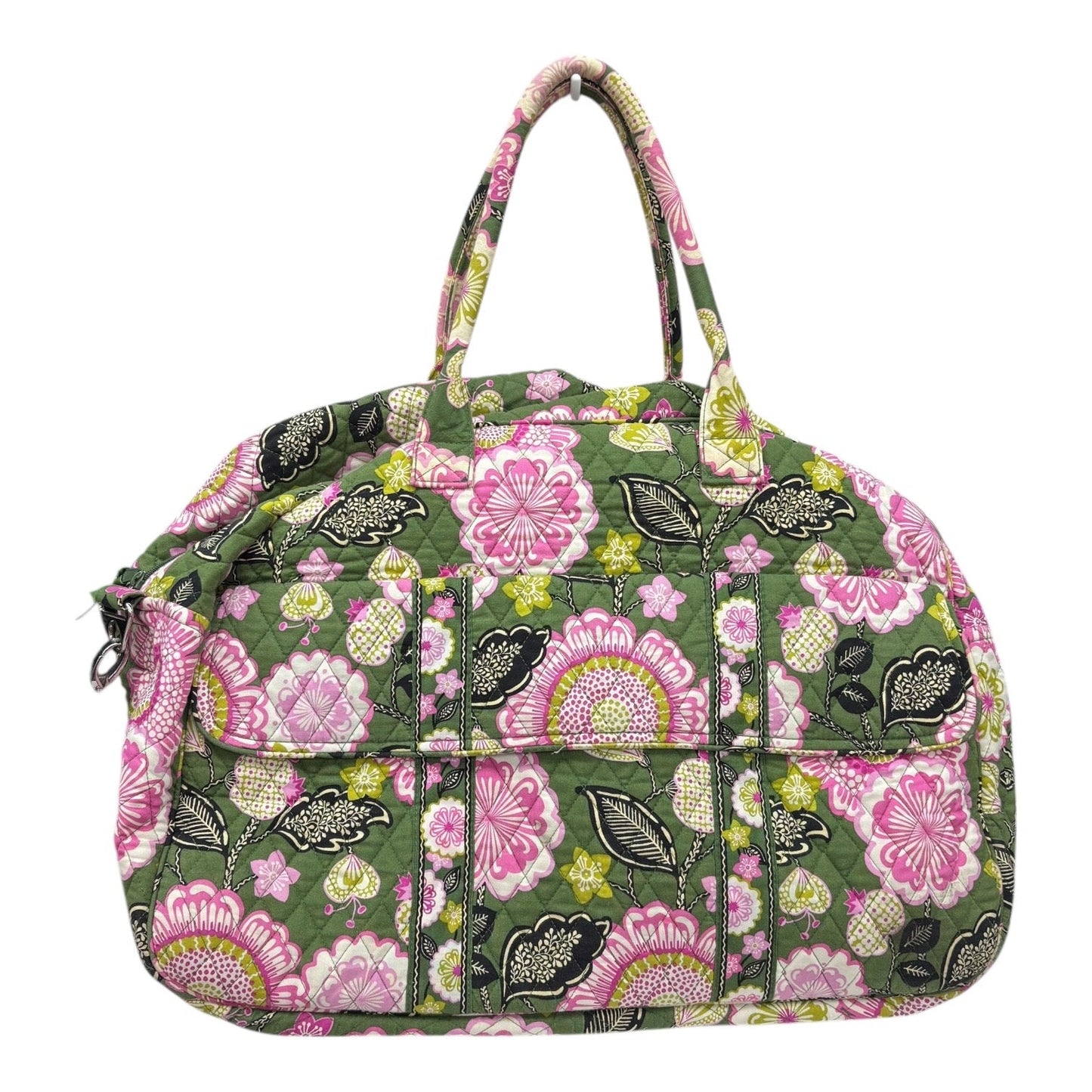 Duffle And Weekender By Vera Bradley In Green & Pink, Size:Large