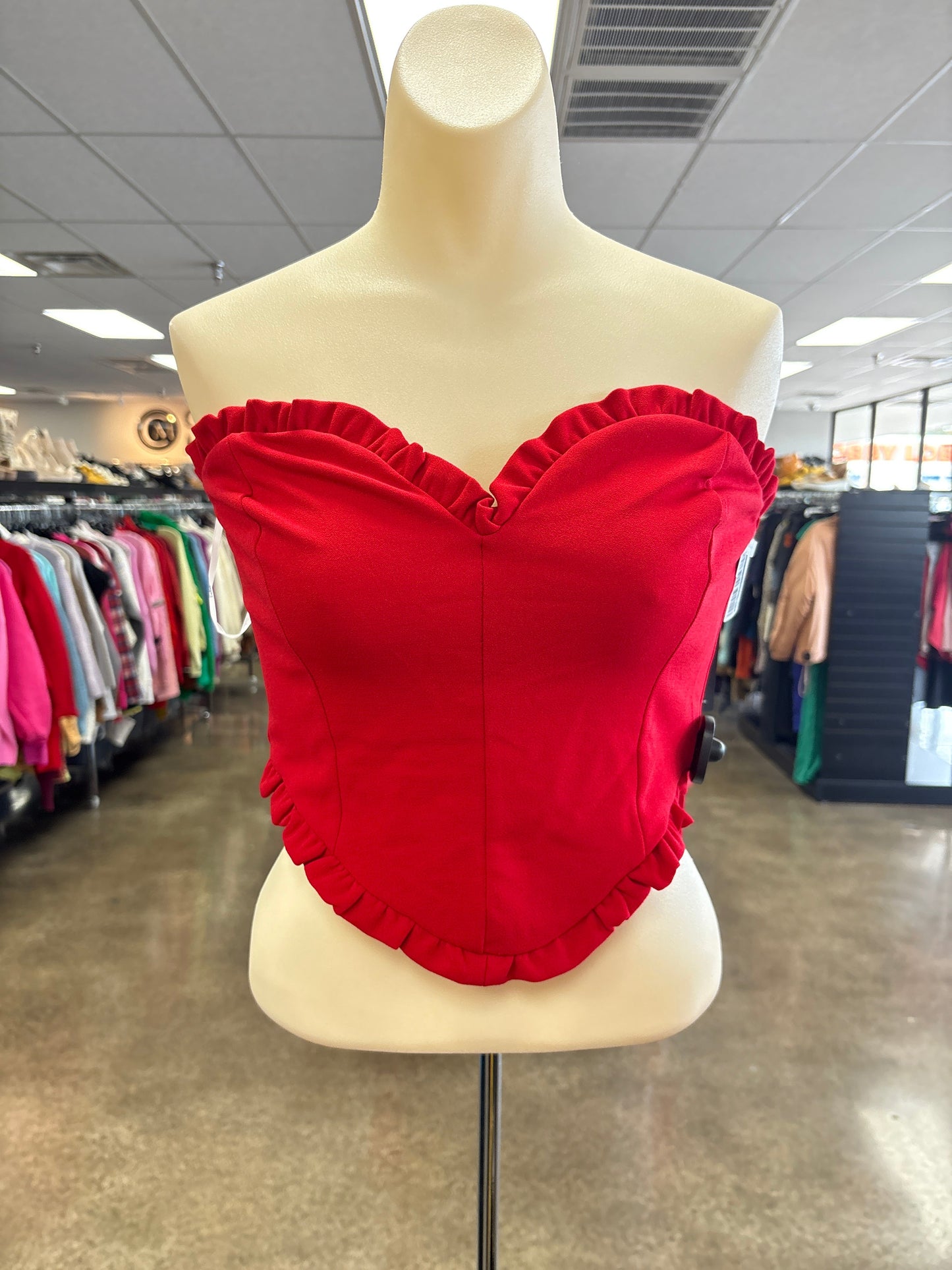 Top Sleeveless By Lulus In Red, Size:L