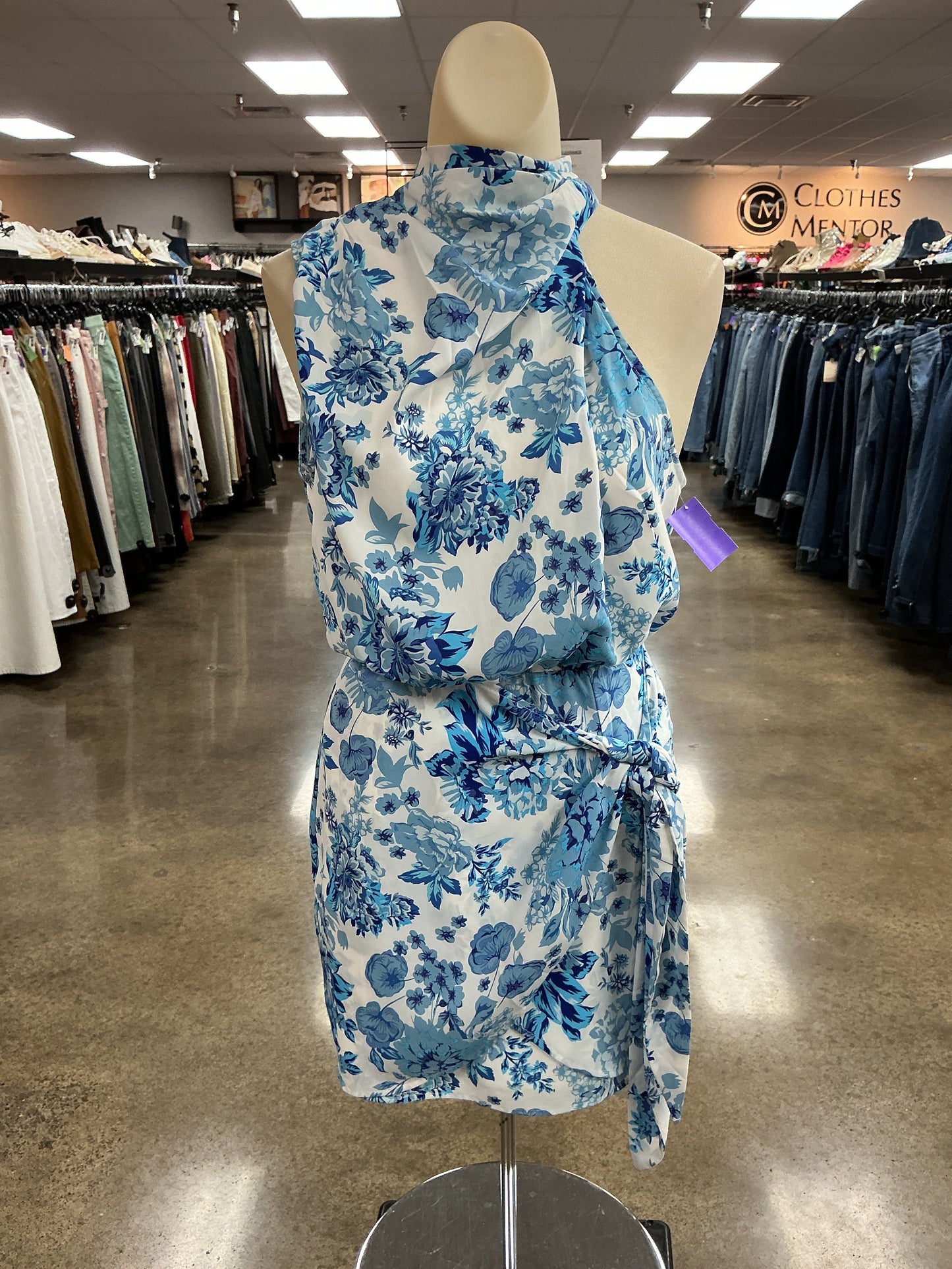 Dress Casual Short By Hello Molly In Blue & White, Size:4