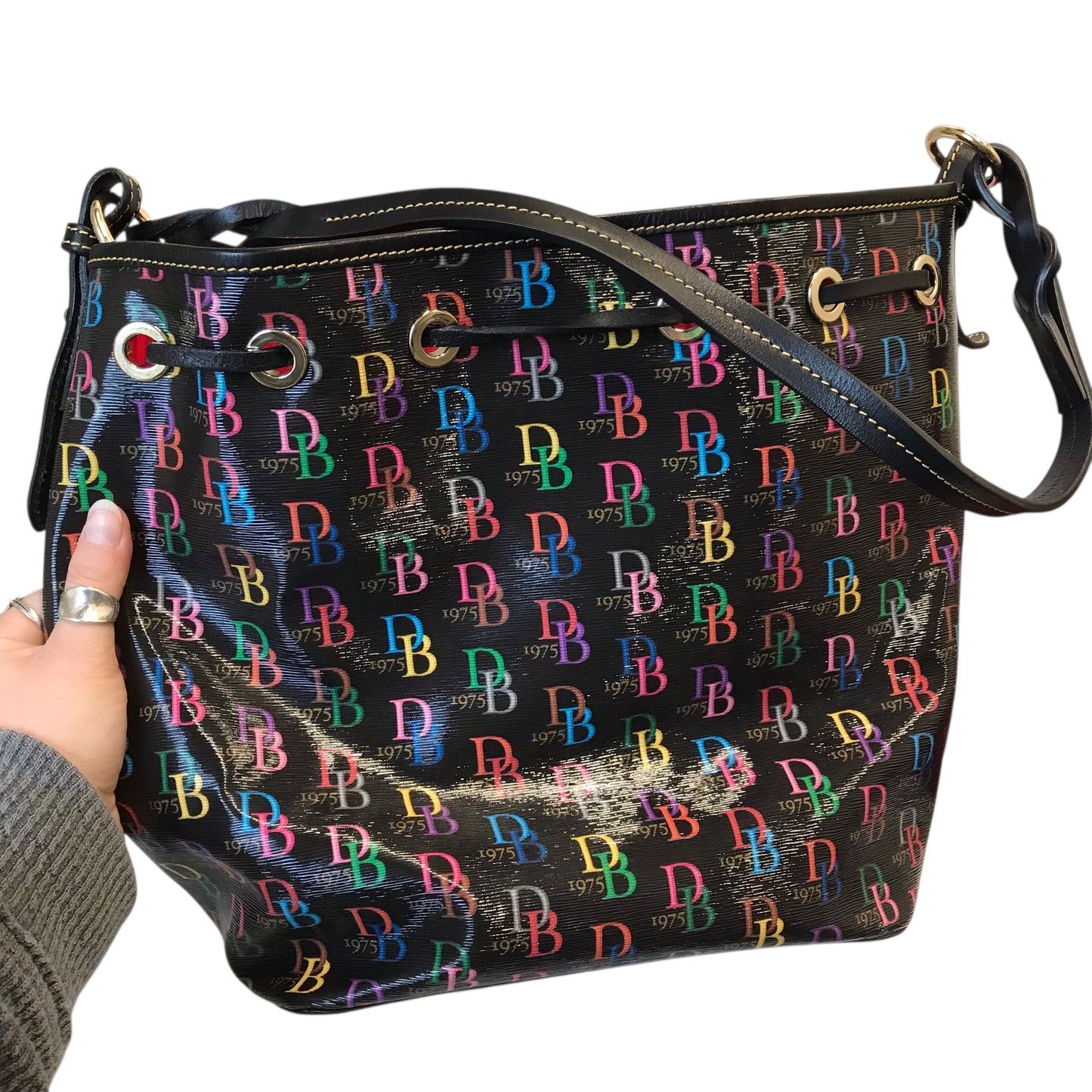 Handbag Designer By Dooney And Bourke In Multi, Size:Medium