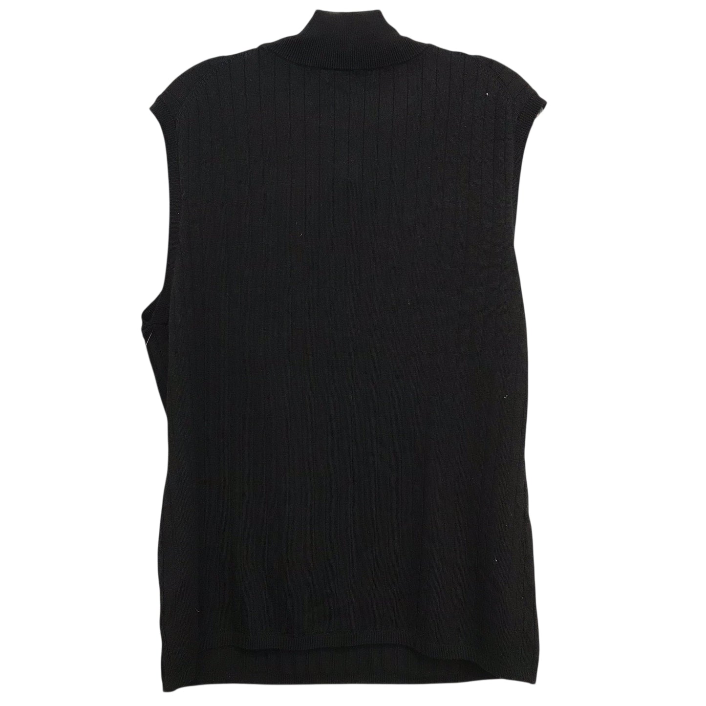 Top Sleeveless By Banana Republic In Black, Size:1X