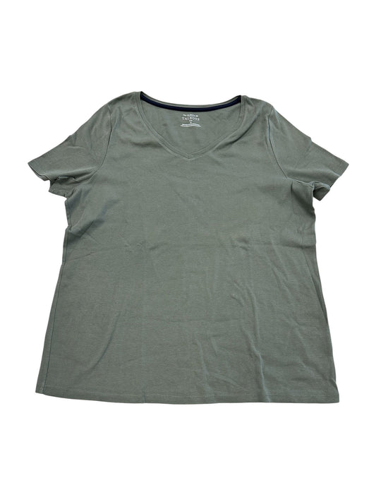 Top Ss Basic By Talbots In Green, Size:1X