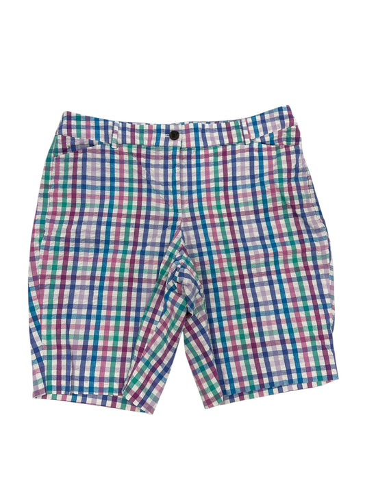 Shorts By Talbots In Checkered Pattern, Size:12P