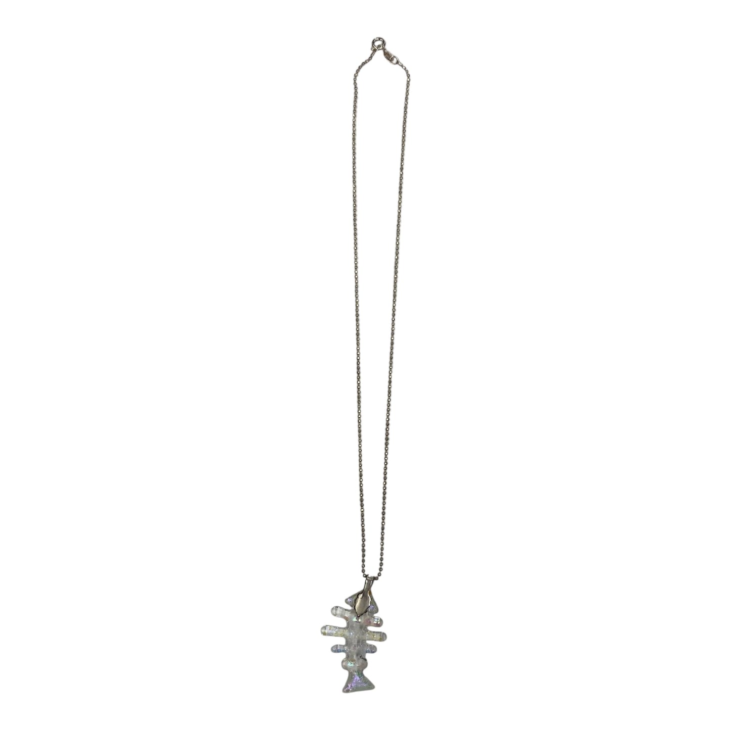 Necklace Charm By    Clothes Mentor In Silver