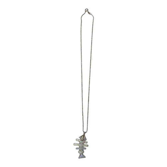Necklace Charm By    Clothes Mentor In Silver