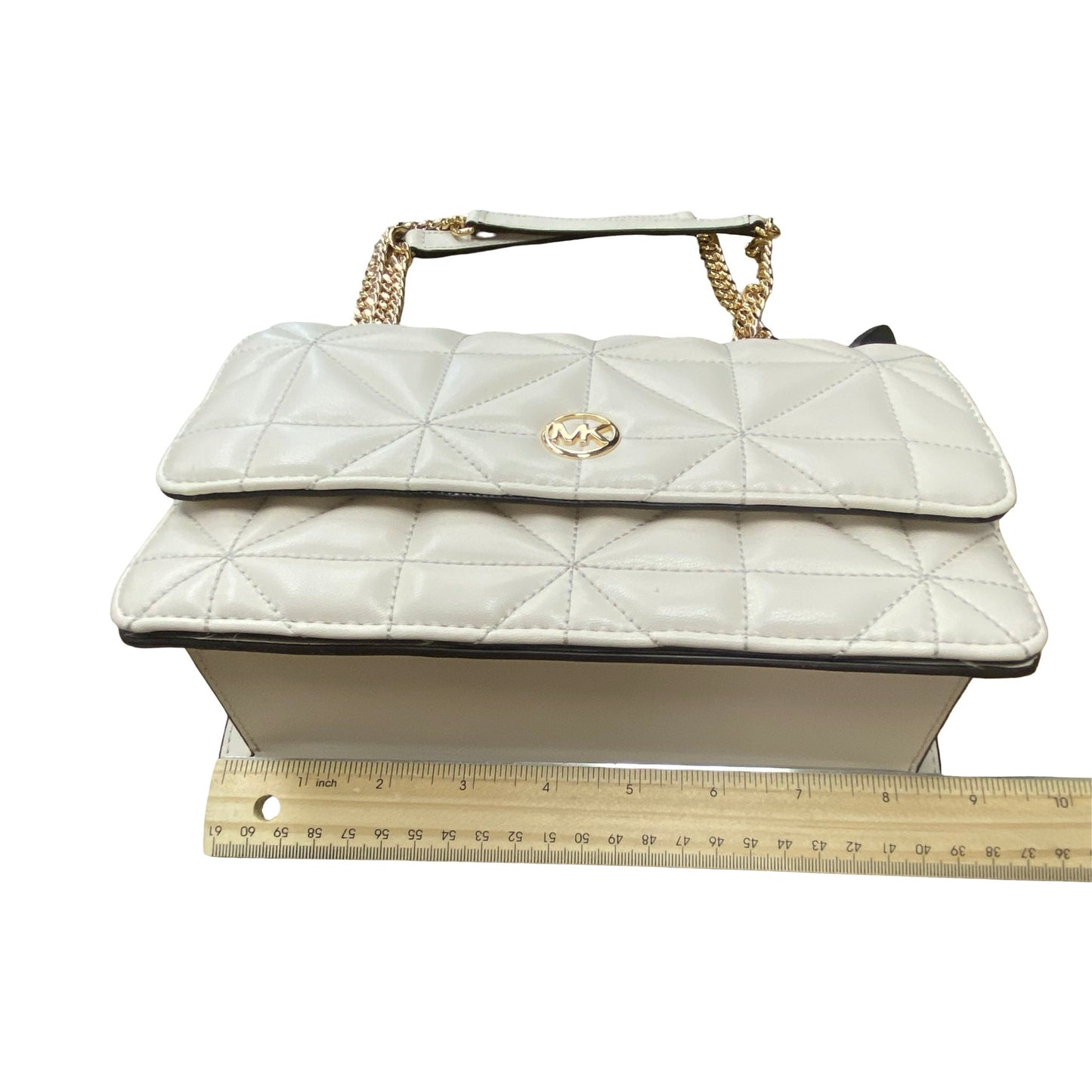 Handbag Designer By Michael Kors In Cream, Size:Medium