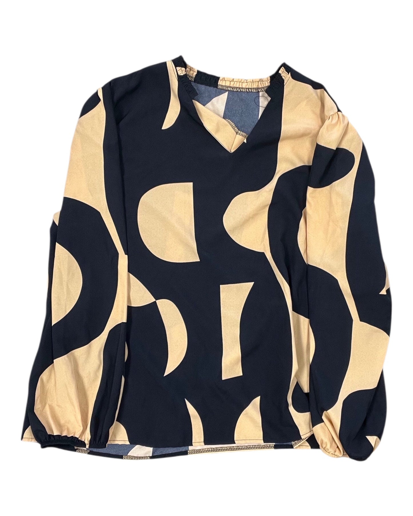 Top 3/4 Sleeve By Clothes Mentor In Animal Print, Size:2X