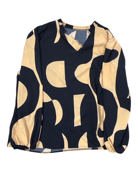 Top 3/4 Sleeve By Clothes Mentor In Animal Print, Size:2X