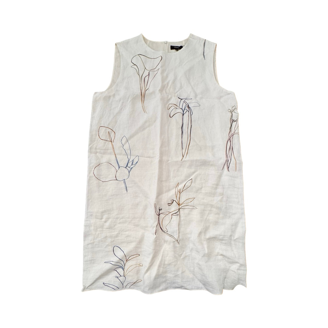 Dress Designer Midi By Theory In Cream, Size:L