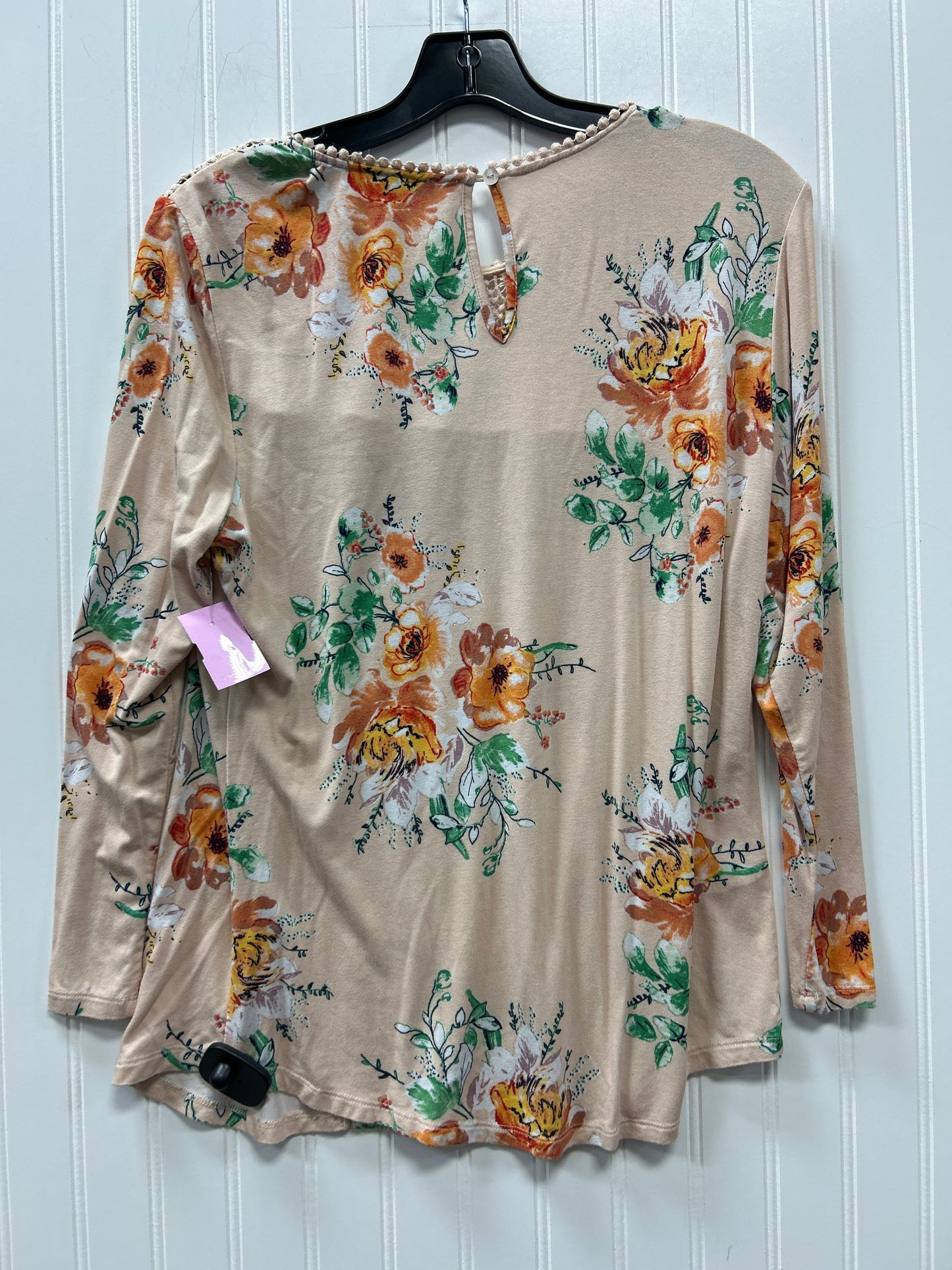 Top Ls By Daniel Rainn In Peach, Size:M