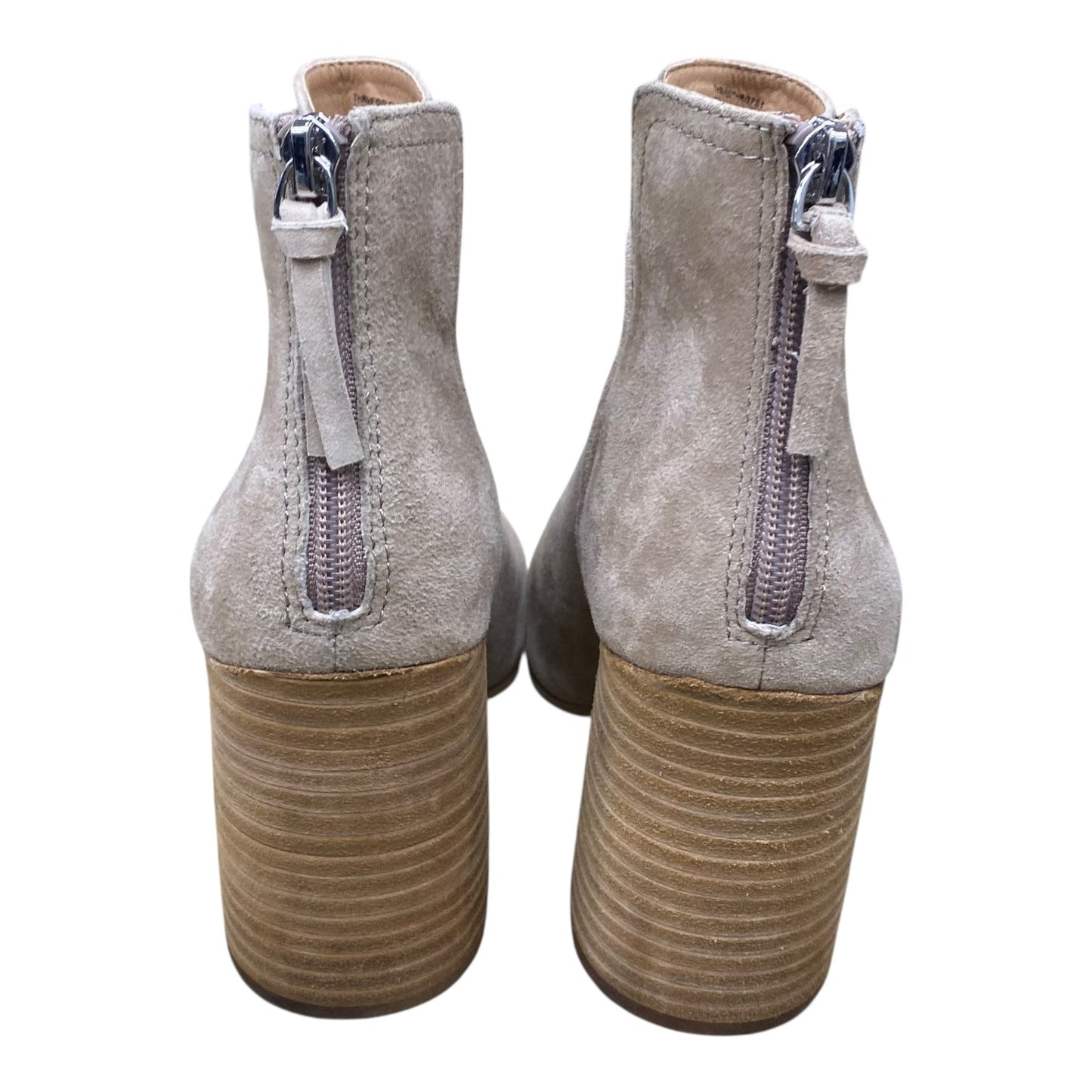 Boots Ankle Heels By Steve Madden In Beige, Size:8