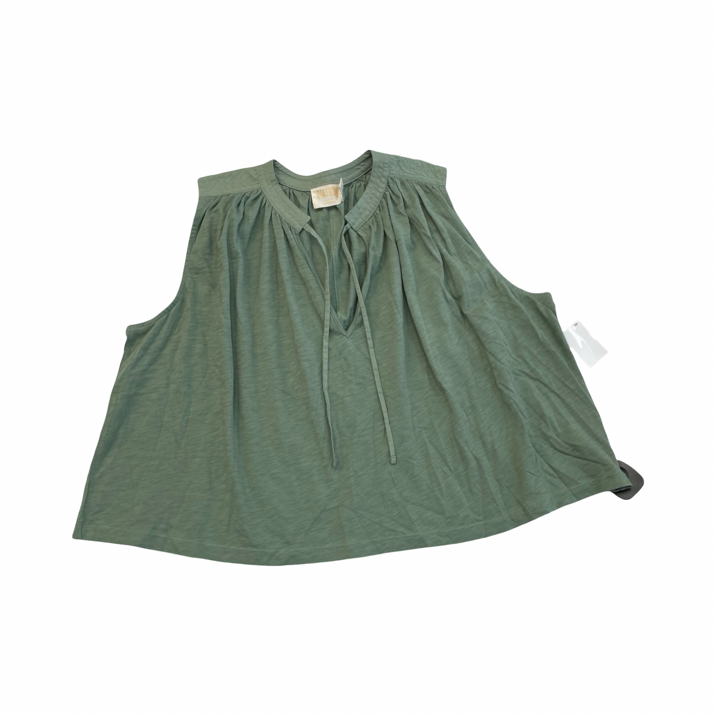 Top Sleeveless By Nation In Green, Size:S