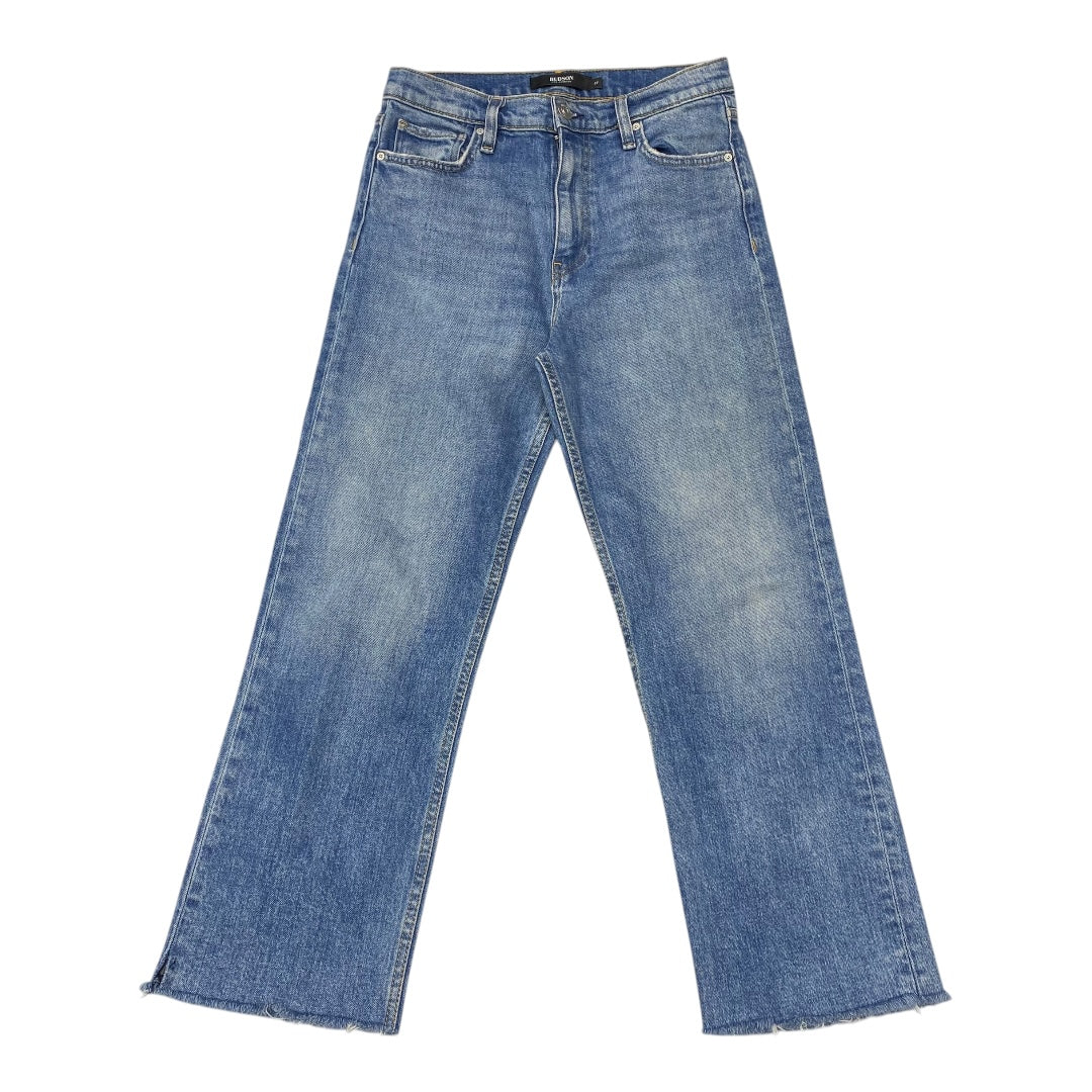 Jeans Straight By Hudson In Blue Denim, Size:4