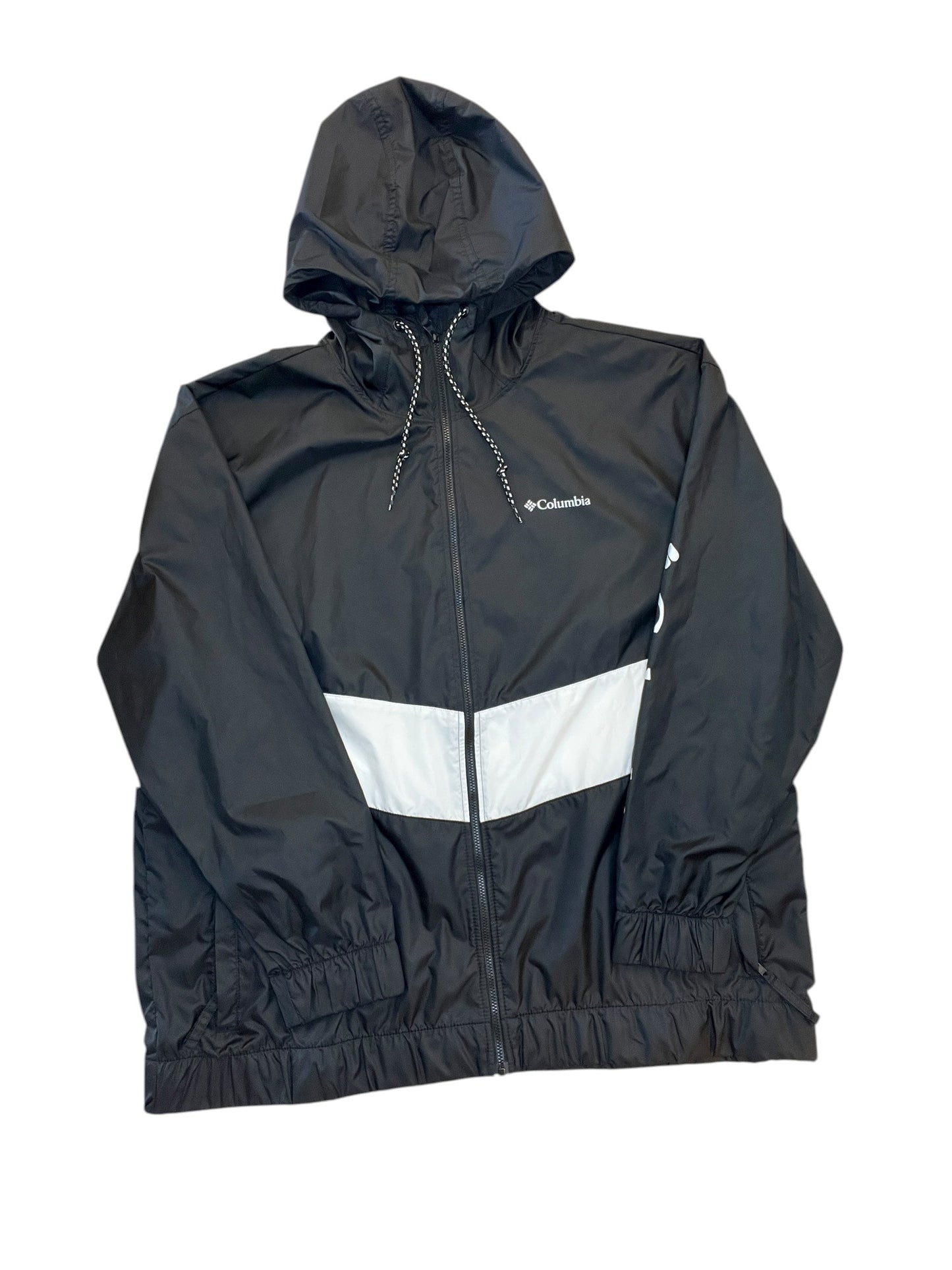 Athletic Jacket By Columbia In Black & White, Size:1X