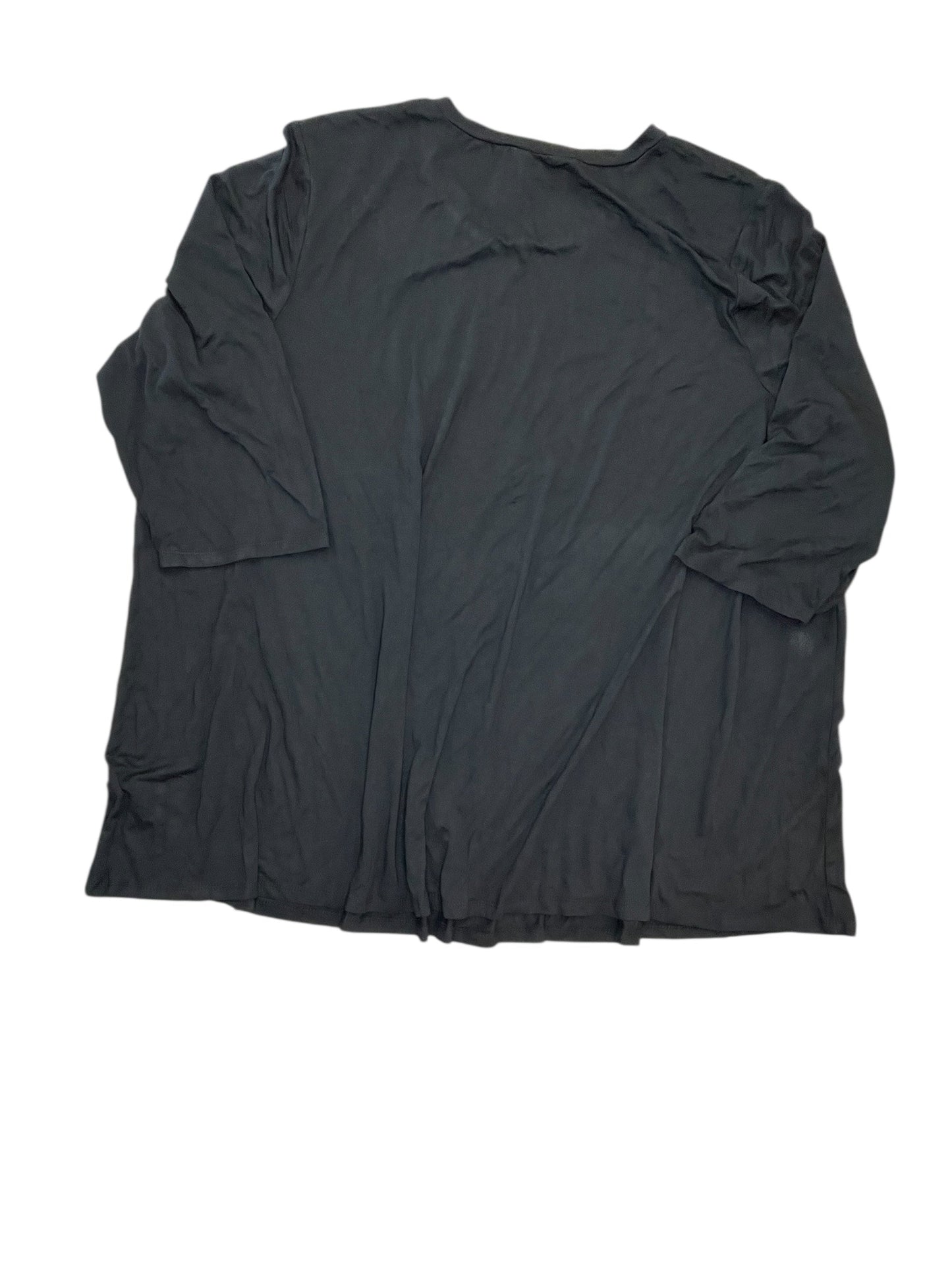 Top Ss Basic By Jessica London In Black, Size:3X