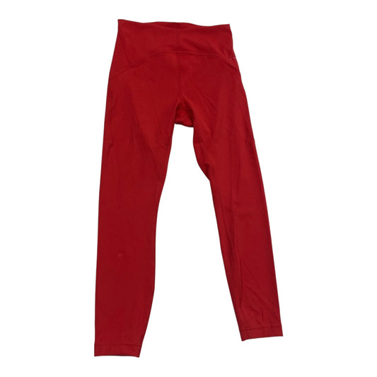 Athletic Leggings By Lululemon In Red, Size:6