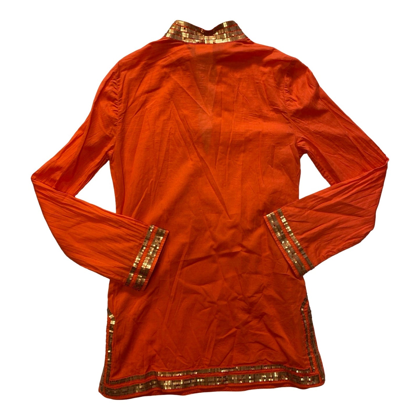Top Ls Designer By Tory Burch In Orange, Size:8