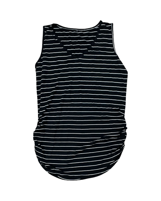 Top Sleeveless By Clothes Mentor In Black & White, Size:S