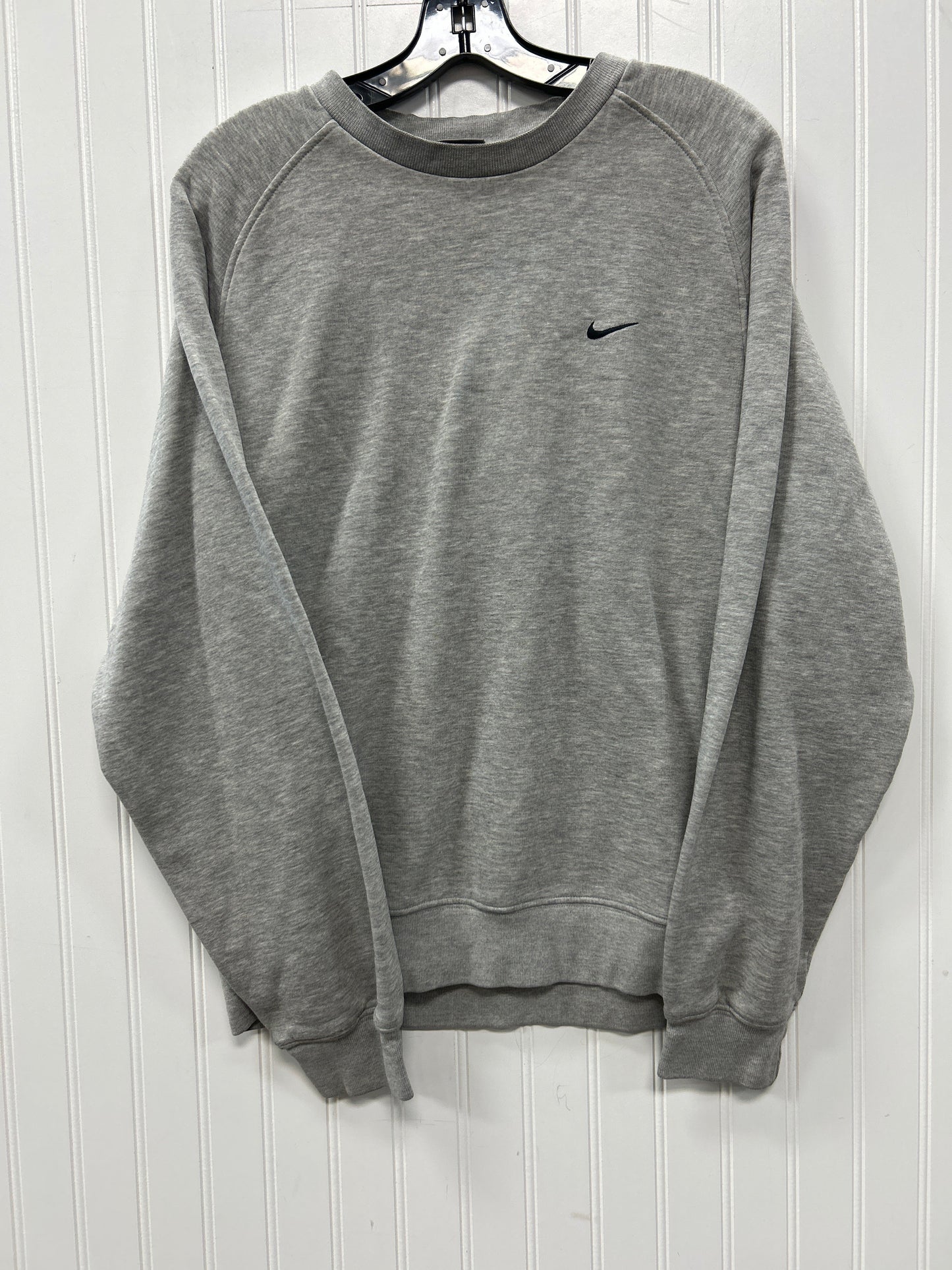Athletic Sweatshirt Crewneck By Nike Apparel In Grey, Size:M