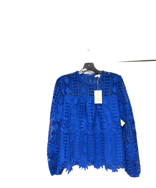 Top Long Sleeve By Skies Are Blue In Blue, Size: M
