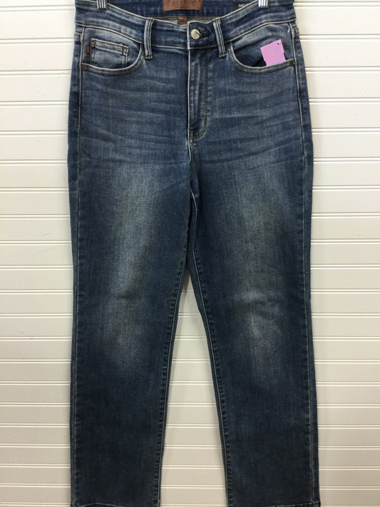 Jeans Straight By Judy Blue In Blue Denim, Size:4