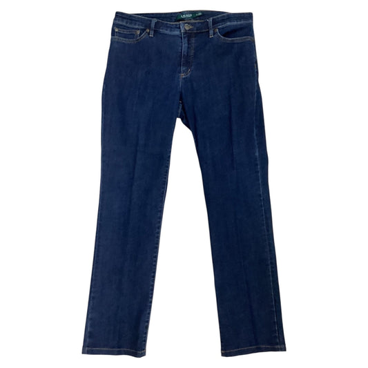 Jeans Skinny By Lauren By Ralph Lauren In Blue Denim, Size:12