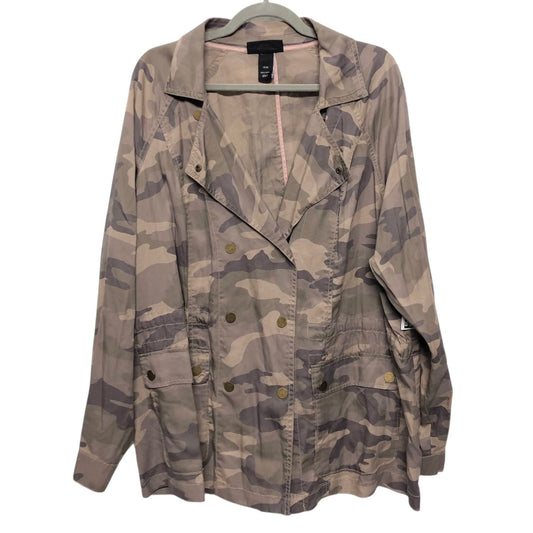 Jacket Utility By Lane Bryant In Camouflage Print, Size:20