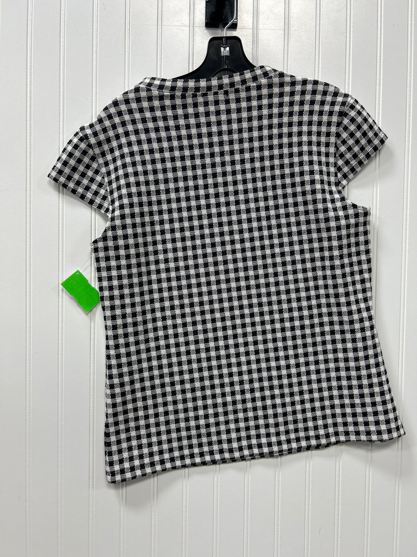 Top Ss By Ann Taylor In Black & White, Size:M