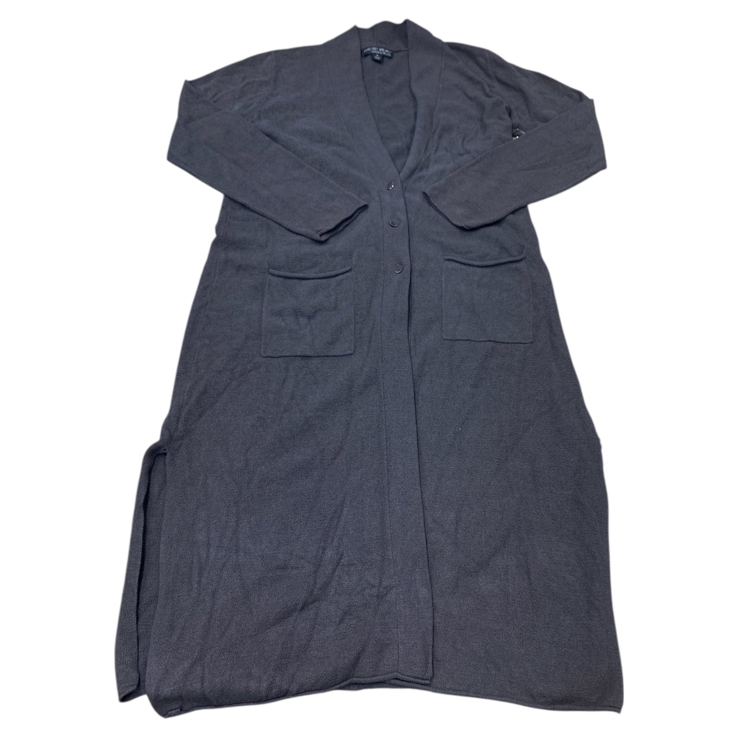 Sweater Cardigan Designer By Barefoot Dreams In Grey, Size:M