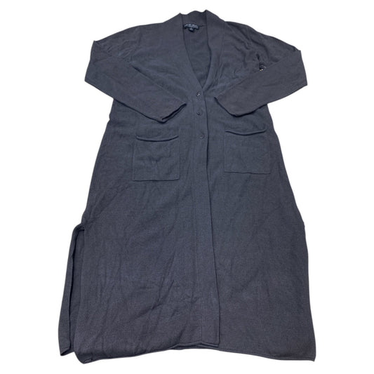 Sweater Cardigan Designer By Barefoot Dreams In Grey, Size:M