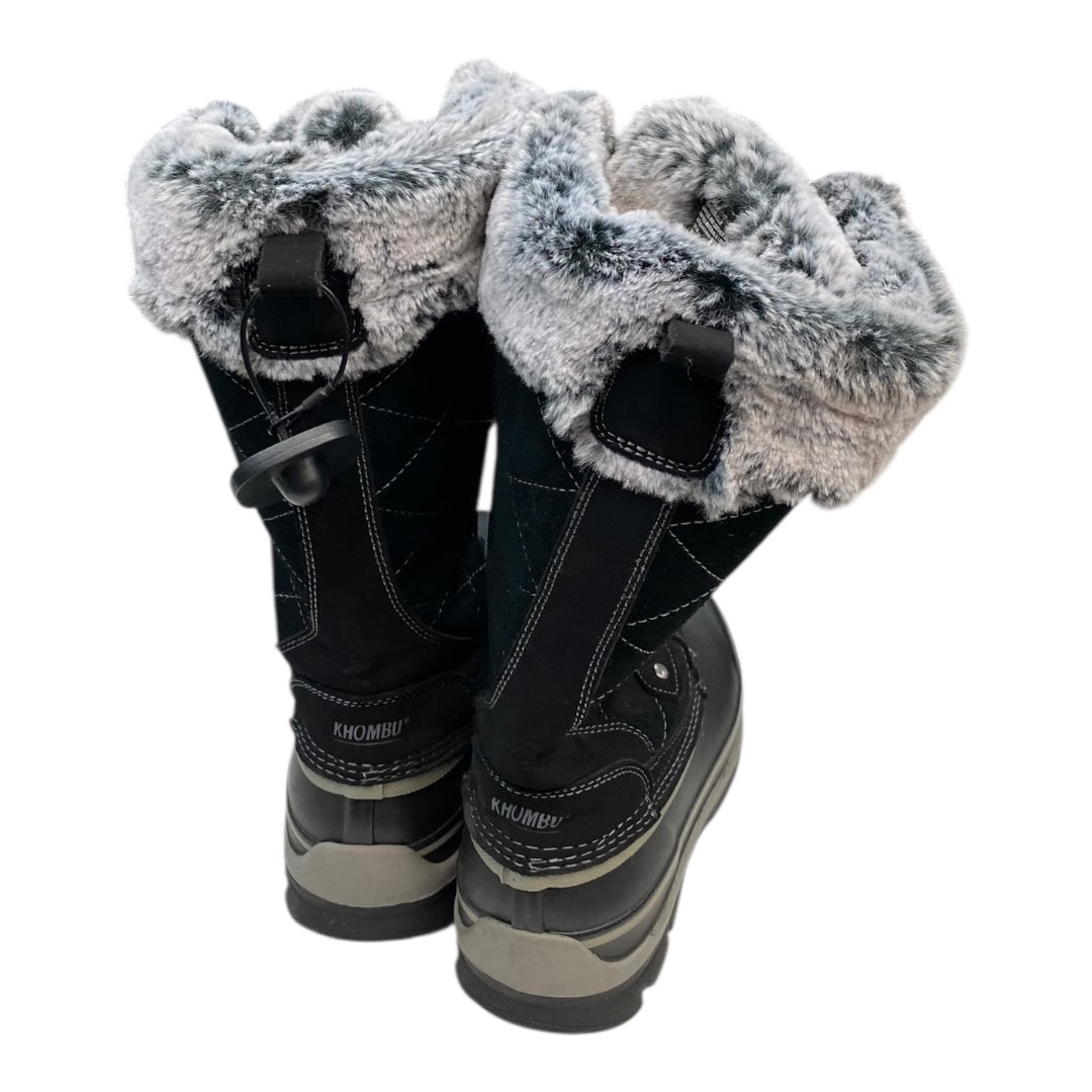 Boots Snow By Khombu In Black, Size:8
