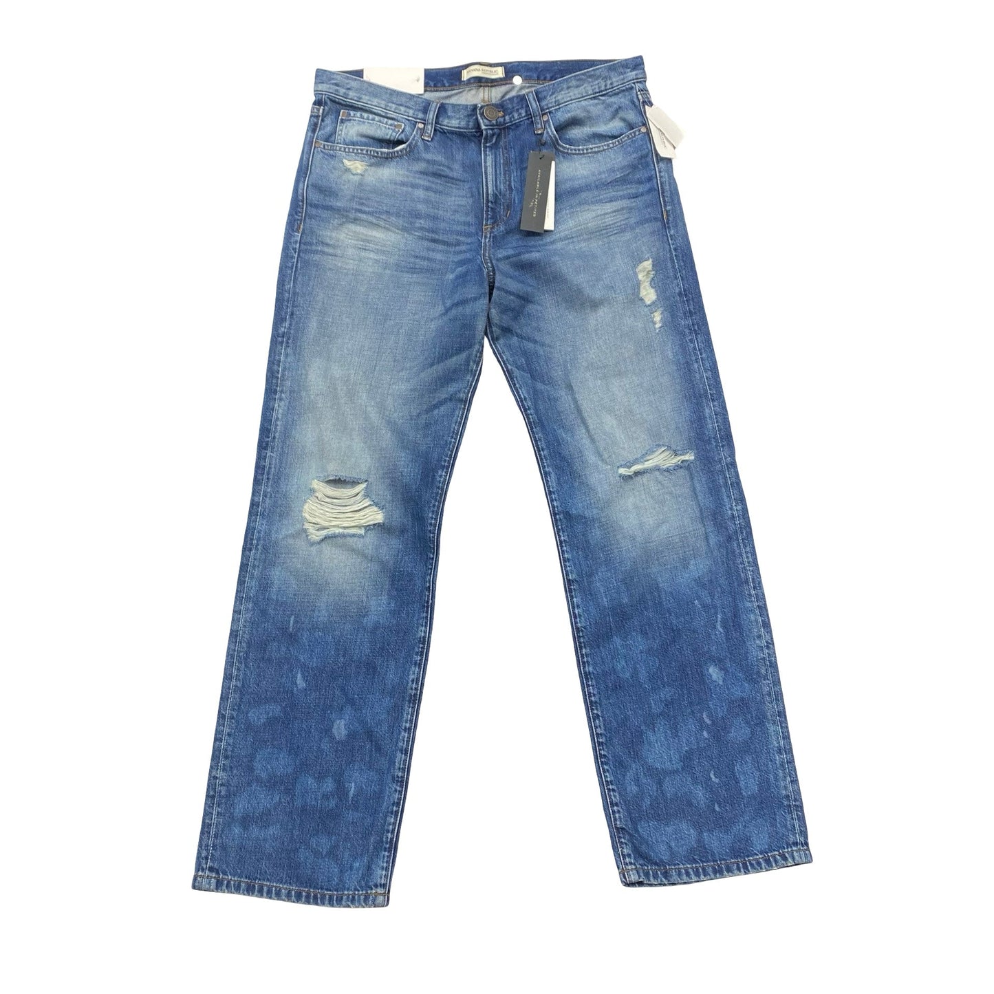 Jeans Boyfriend By Banana Republic In Blue, Size:12L